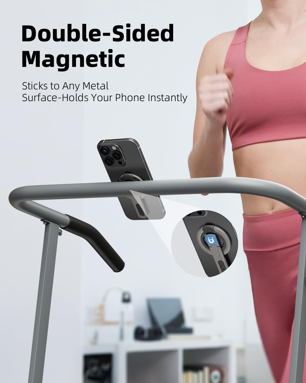TODI for MagSafe Phone Grip Stand, 3-in-1 Magnetic Finger Ring Holder with Double-Sided Magnet, Fidget Toy Design, Magnetic Phone Stand for iPhone 16/15/14/13/12 Series