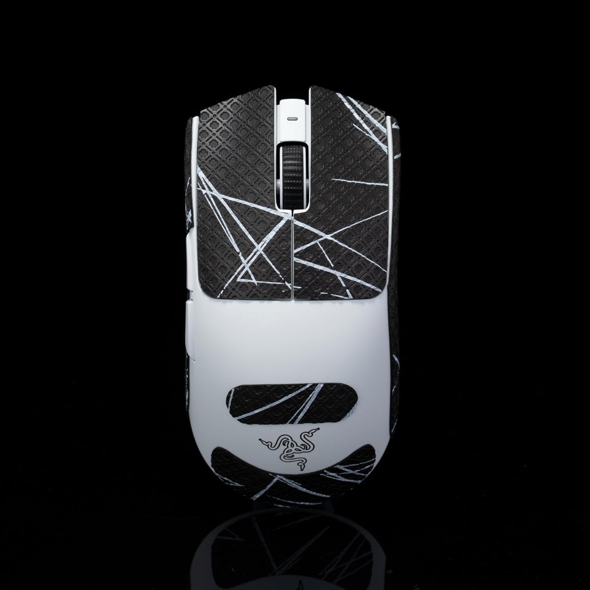Grip Tape for Razer Viper V3 Pro - Anti-Slip,Enhanced Control, Sweat Resistance,Improves FPS Gaming Grip & Mouse Protection [Pre-Cut] Black White