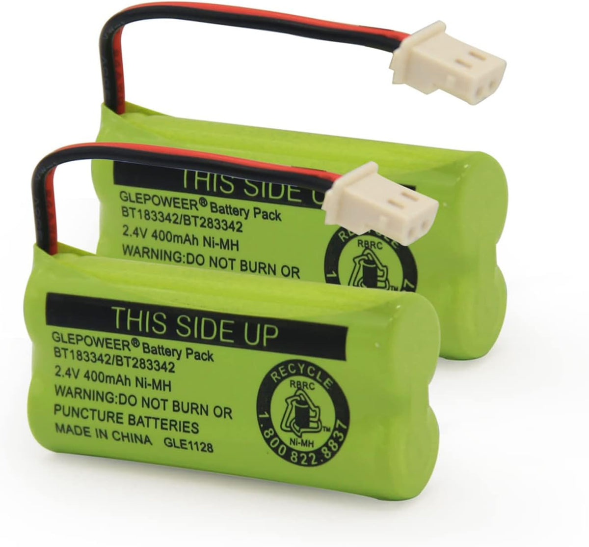 BT183342 BT283342 BT166342 BT266342 BT162342 BT262342 Battery Compatible with CS6114 CS6419 CS6719 EL52300 CL80111 Cordless Handset Phone (Pack of 2)