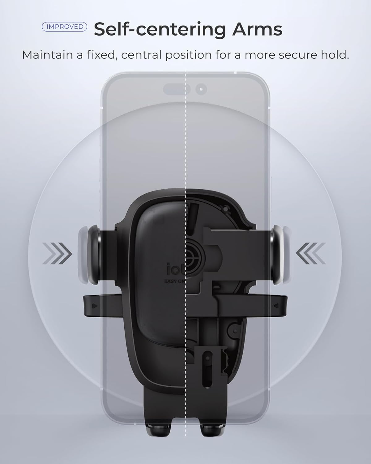 iOttie Easy One Touch Advanced Phone Mount for Tesla Model 3 and Model Y Screens - Universal Cell Phone Holder for iPhone, Google, Samsung, Moto, LG, and All Other Smartphones Black