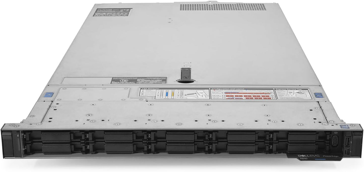 Dell PowerEdge R640 NVMe Server 2.30Ghz 24-Core 128GB RAM 10x 1.6TB NVMe SSD (Renewed)