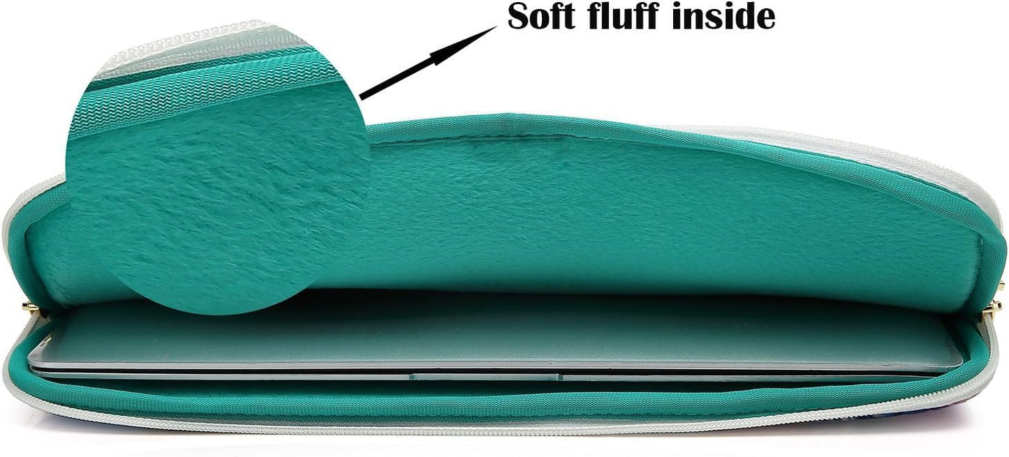 Canvaslove Grey Rose Laptop Sleeve Case Bag with Pocket for MacBook Air 13 inch,iPad Pro 13 inch and 13.3 inch-13.5 inch Laptops