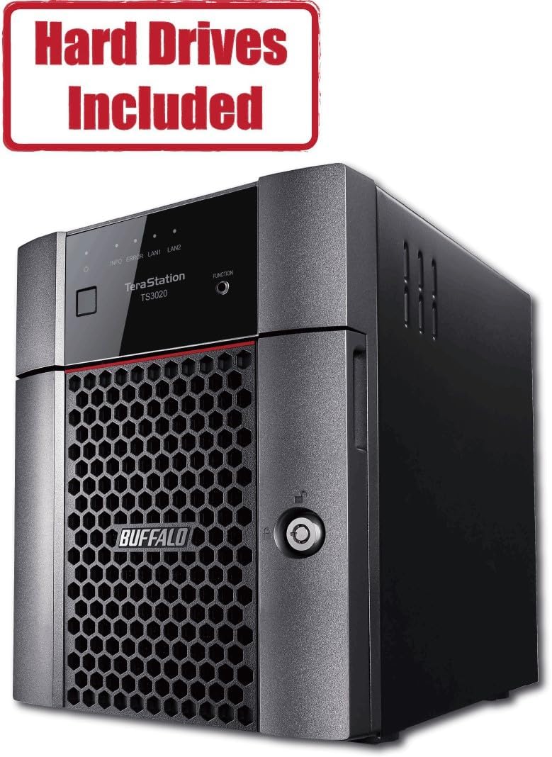 BUFFALO TeraStation 3420DN 4-Bay SMB 4TB (2x2TB) Desktop NAS w/Hard Drives Included Network Attached Storage
