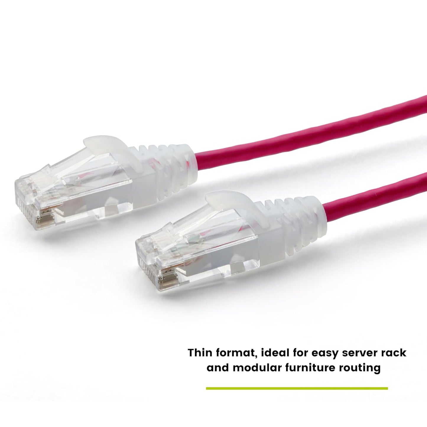 TRUECABLE Cat6 Component Rated Patch Cable, Unshielded (U/UTP), 6in, Red, 28AWG Solid Copper, Snagless 10G High-Speed Ethernet Cable, PoE++ 4PPoE 100W, UL Listed, RoHS-3, 5 Pack