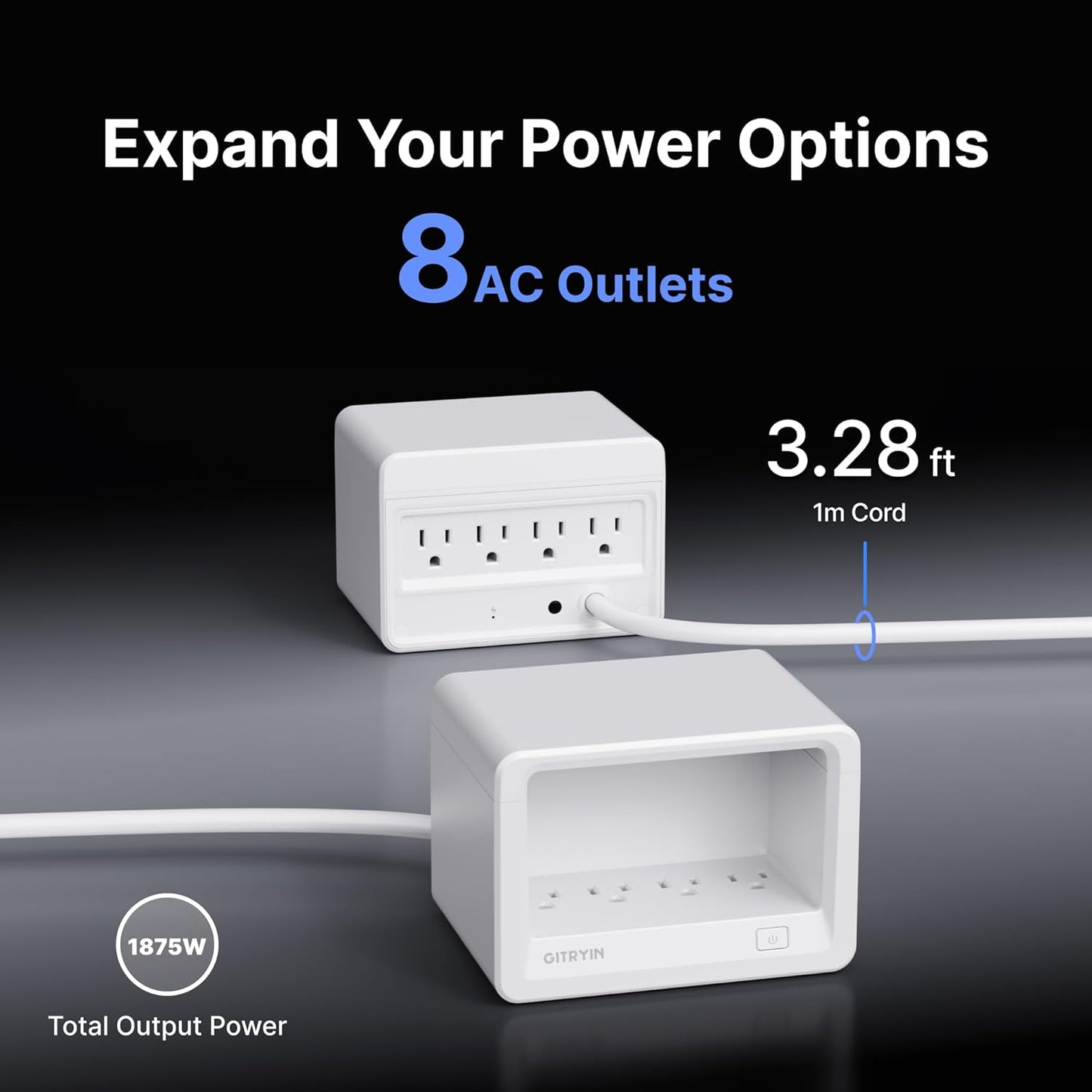 Gitryin 1 Micro USB Retractable Wall Charge and 11-in-1 Desktop Charging Station with 3 Type-C Retractable Wall Chargers