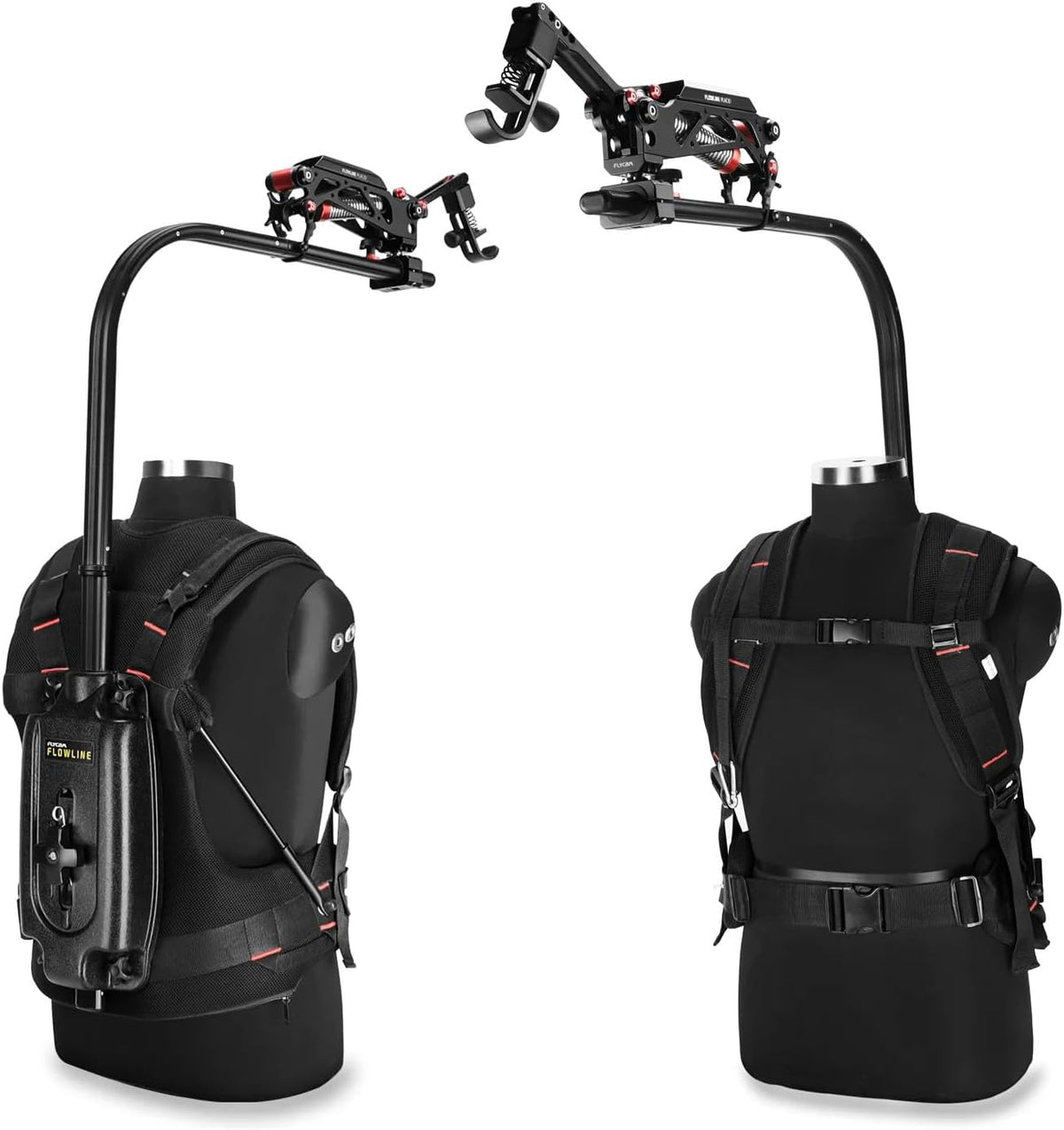 FLYCAM Flowline Starter Body Support Rig with Placid 2-Axis Stabilizing Arm for Camera & Gimbals. Payload up to 5-7.5kg/11-16lb (FLCM-FLN-PA-01)