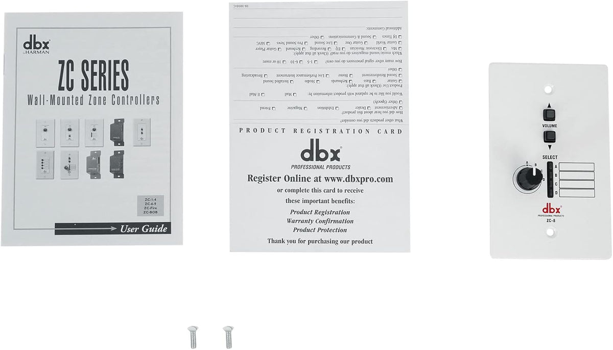 dbx ZC-8 Wall-Mounted Zone Controller