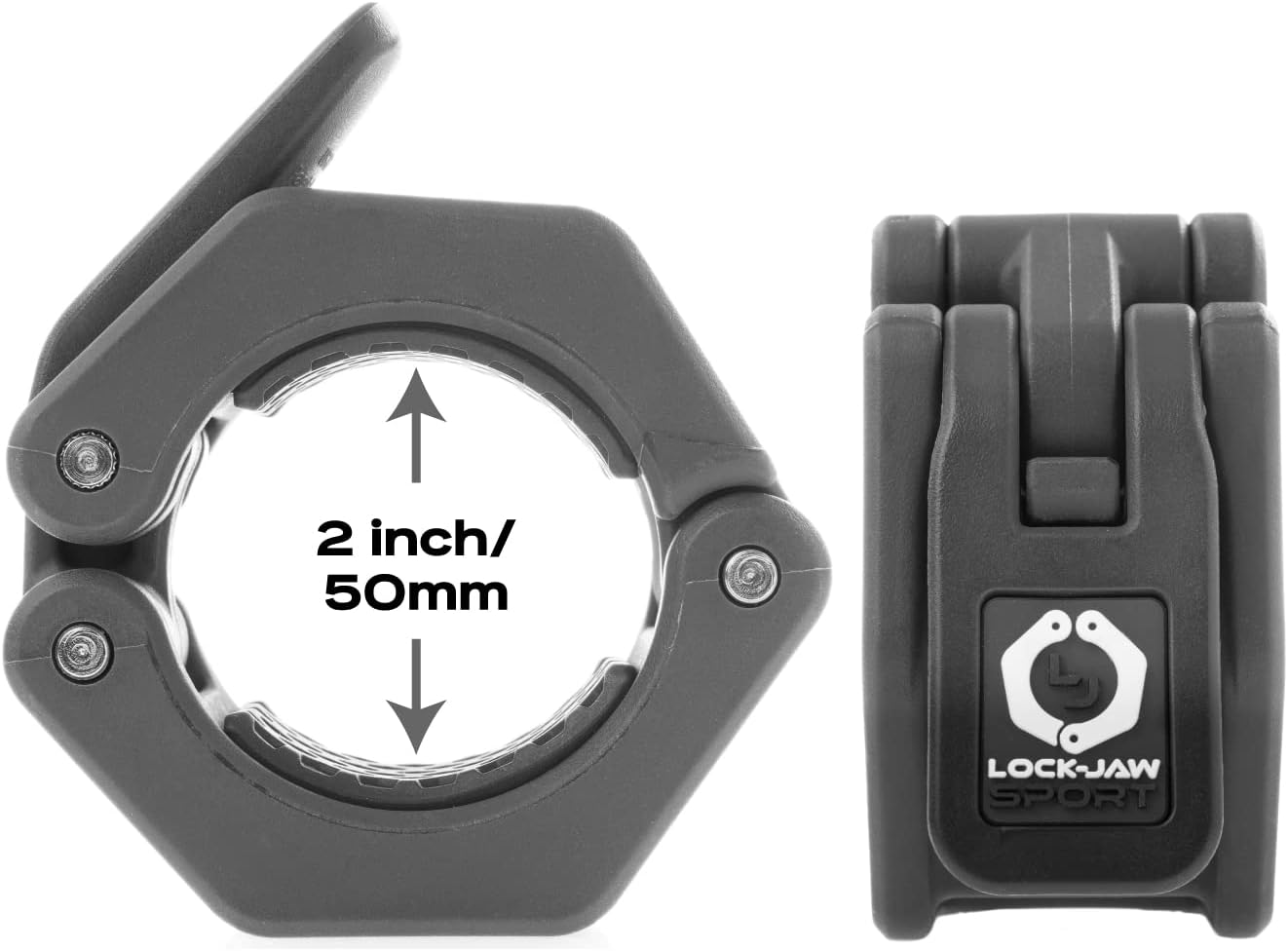 Lock-Jaw Sport Olympic Barbell Collar - Quick Release Barbell Clamp (Green)