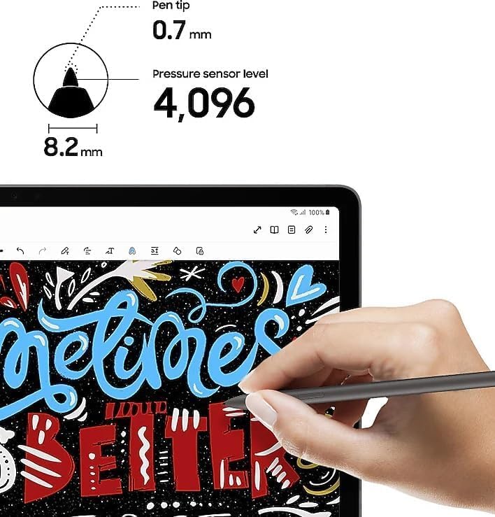 Galaxy Tab S9 FE S Pen [4096 Pressure Sensor] Replacement for Samsung Galaxy Tab S9 FE, Tab S9 FE+ Plus Tablet All Versions, Touch Stylus Pen with 5xTips/Nibs (Mint)