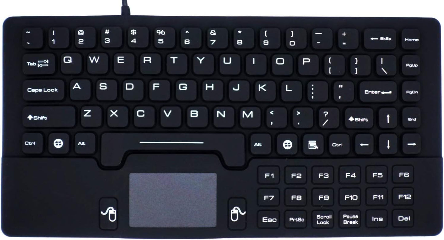 DSI Waterproof Mini Keyboard with Touchpad IP68 Washable Silicone KB-JH-IKB89