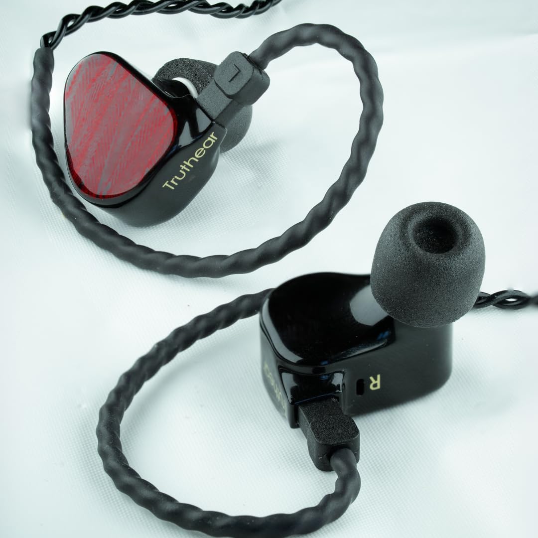 Comply 600 Core Series | Memory Foam Replacement IEM Ear Tips for Truthear, Sennheiser, Moondrop & More | Superior Noise Isolation, Ultimate Comfort, Secure Fit | TechDefender, Black, Large (3 Pairs)