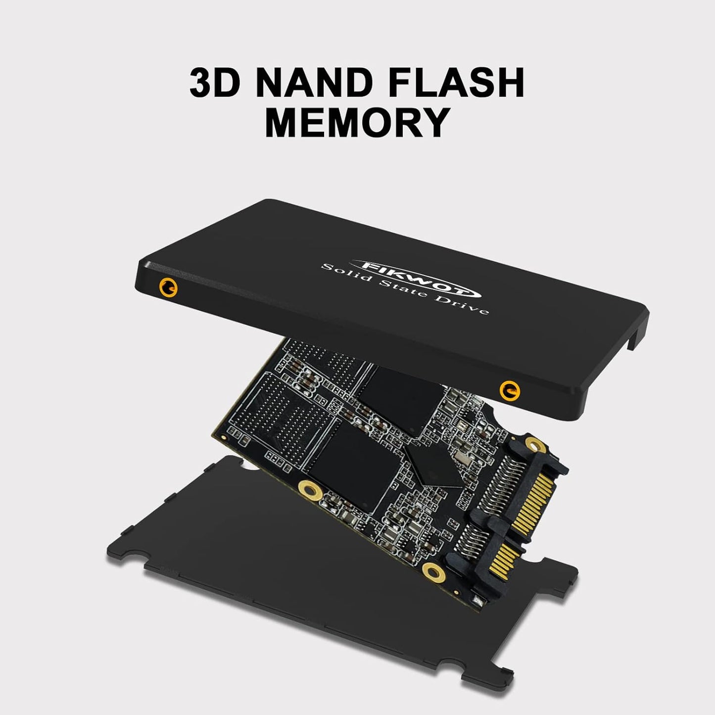 FS810 500GB SSD, 2.5" SSD SATA III 6Gb/s, Solid State Drives, Up to 560MB/s, 3D NAND TLC Flash, Internal SSD for Desktops and Laptops(Black)