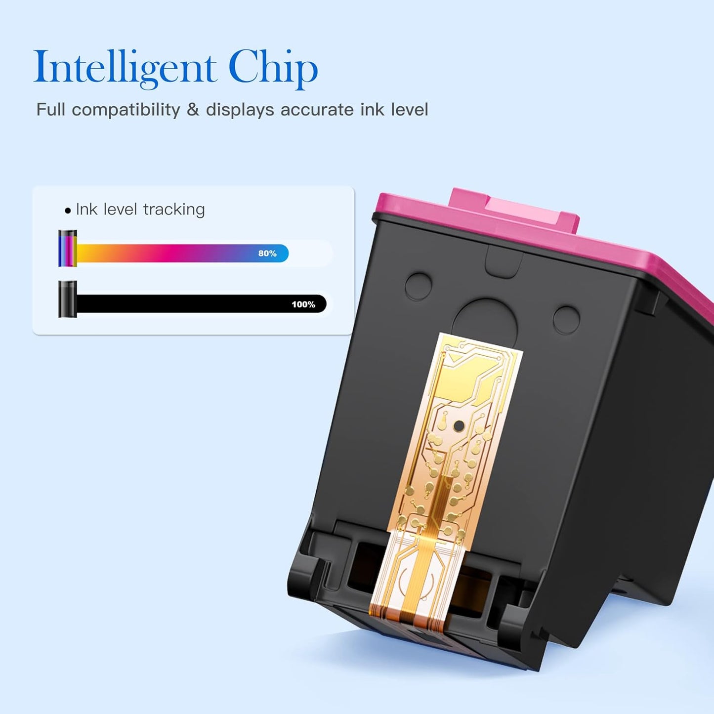 Valuetoner Remanufactured Ink Cartridge Replacement for HP 901 901XL 901 XL Compatible with Officejet 4500, J4524, J4540, J4550, J4580, J4624, J4680 Printer High Yield (1 Black, 1 Tri-Color, 2 Pack)