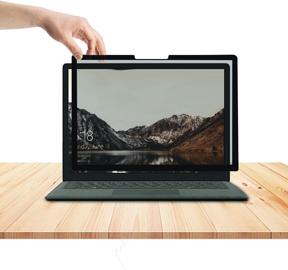 for Microsoft Surface Laptop 1/2/3/4/5 th Gen 13.5 inch Fully Removable Privacy Screen Protector Filter, Anti-Spy Filter Anti-Glare (for Surface Laptop 1/2/3/4/5 th 13.5" Privacy Screen Protector)
