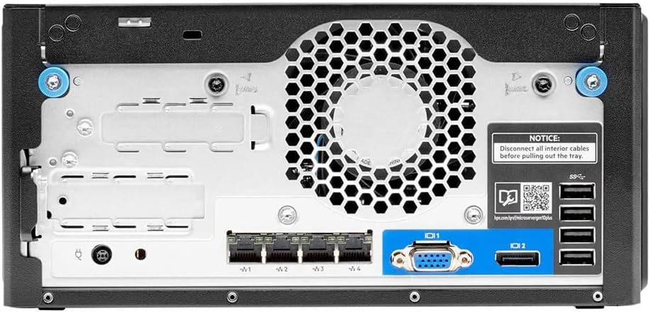 Hewlett Packard Enterprise HPE ProLiant MicroServer Gen10 Plus v2 Ultra Micro Tower Server, Xeon E-2314 4-Core 2.8GHz, 32GB DDR4 Memory, 4TB SSD Storage, iLo, Server 2022 Standard
