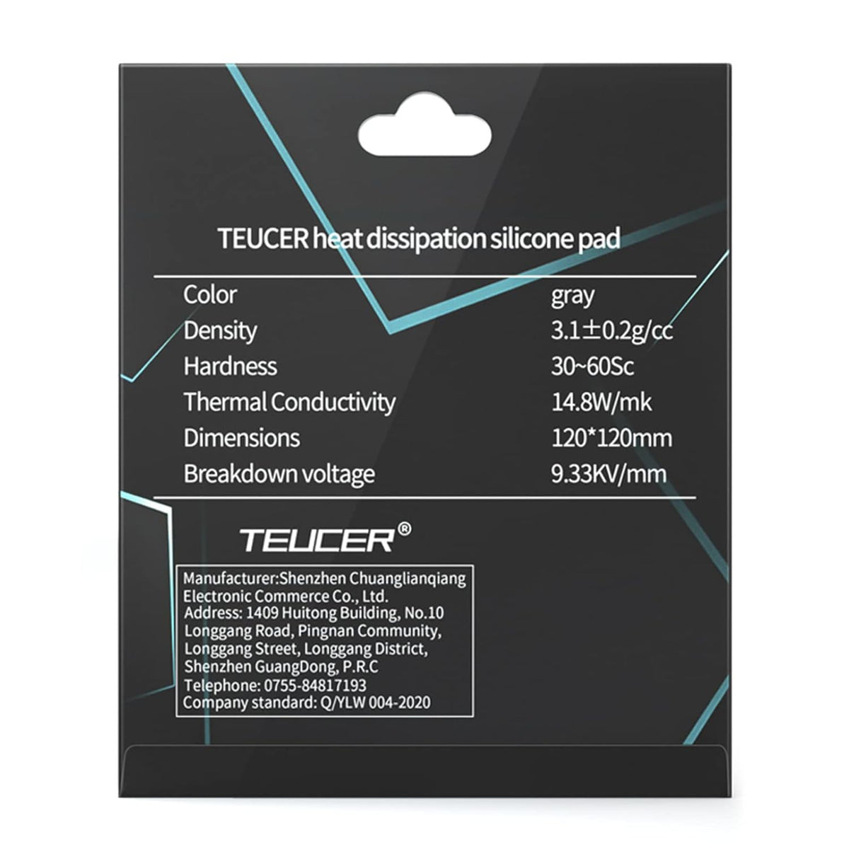 Thermal Pad 14.8 W/mK, 120x120x0.5mm, Non Conductive Heat Resistance High Temperature Resistance, Silicone Thermal Pads for Laptop Heatsink GPU CPU LED Cooler (0.5mm)