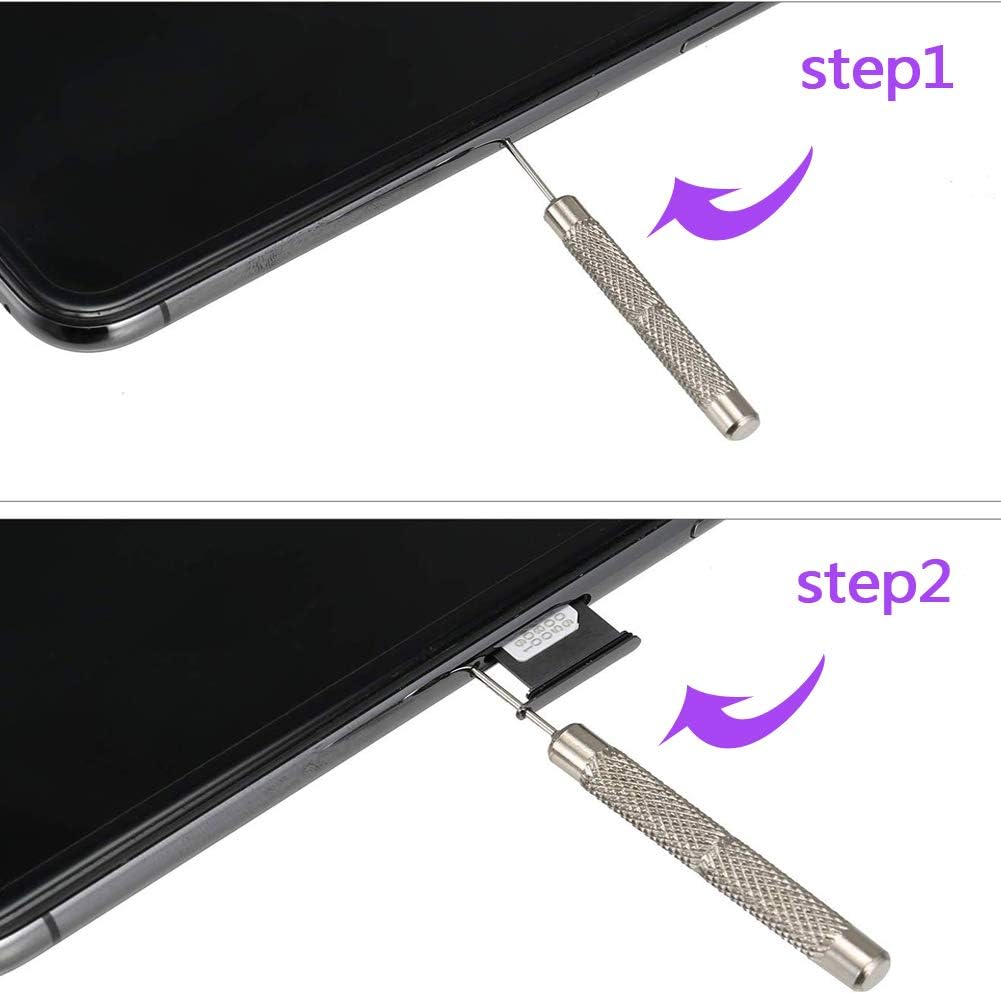 16 Pieces SIM Card Removal Openning Tool Tray Eject Pins Needle Opener Ejector Compatible with All iPhone Apple iPad HTC Samsung Galaxy Cell Phone Smartphone Watchchain Link Remover