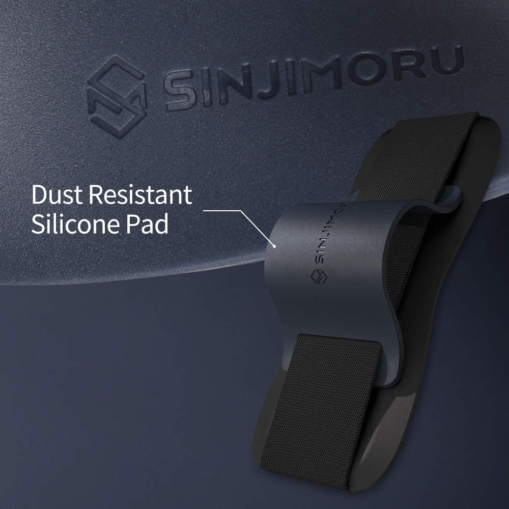 Sinjimoru Phone Grip with Silicone Band – Comfortable One-Hand Holder & Kickstand for Smartphones, Tablets, and eReaders for iPhone, Android, and Kindle Sinji Grip Silicone Olive Grey