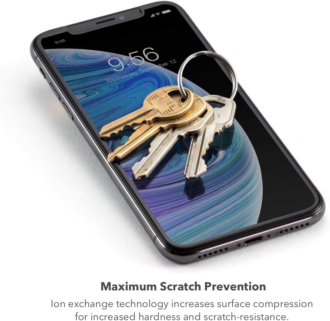 ZAGG InvisibleShield Glass Elite Screen Protector - Made for Apple iPhone 11 Pro Max and Xs Max- Case Friendly Screen - Impact & Scratch Protection (200103914)