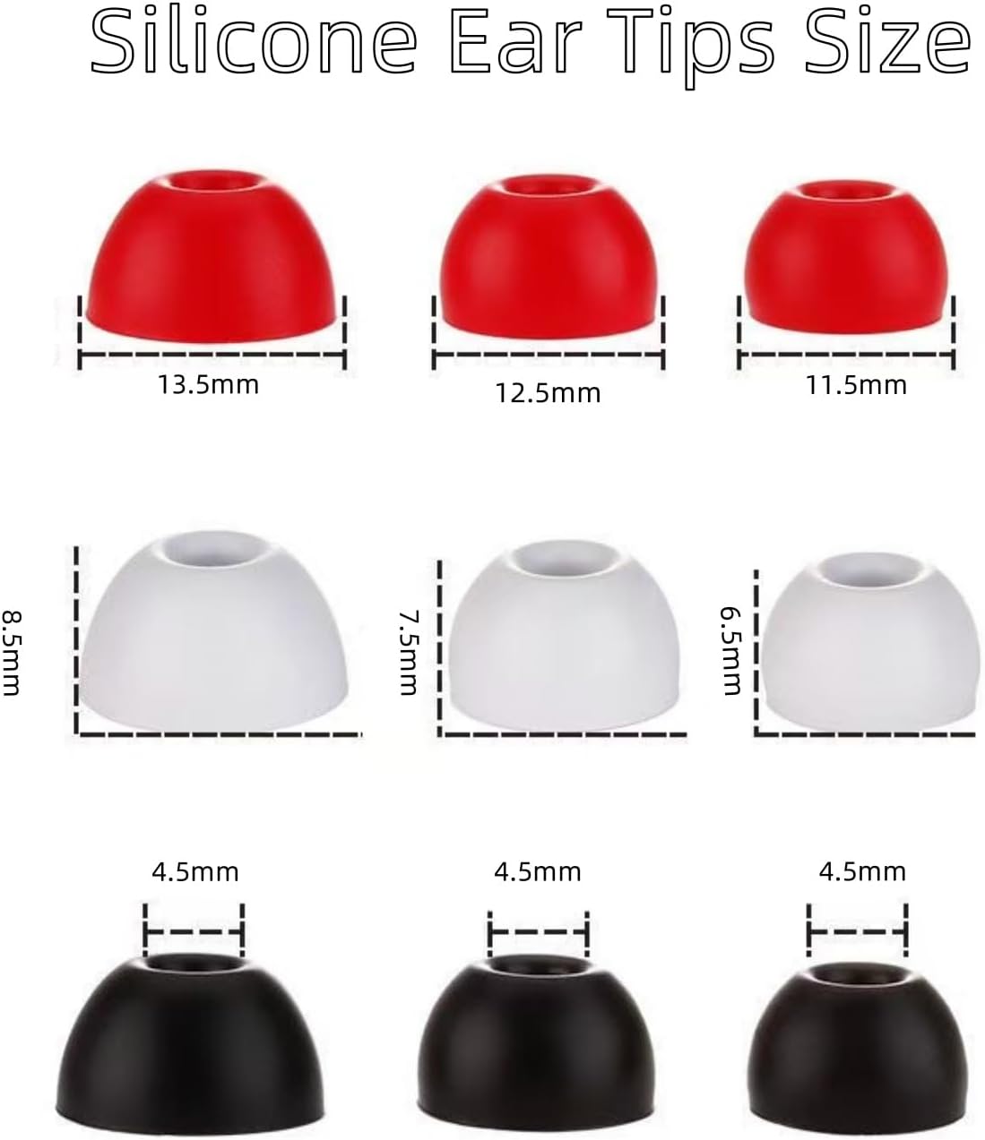 Replacement Ear tips for Beats Fit Pro, Beats Studio Buds+, Beats Studio Buds, Beats Solo Buds Silicone Earbuds Washable Noise isolation, Fit in The Charging Case, 6 Pairs S/M/L (Stone Purple)