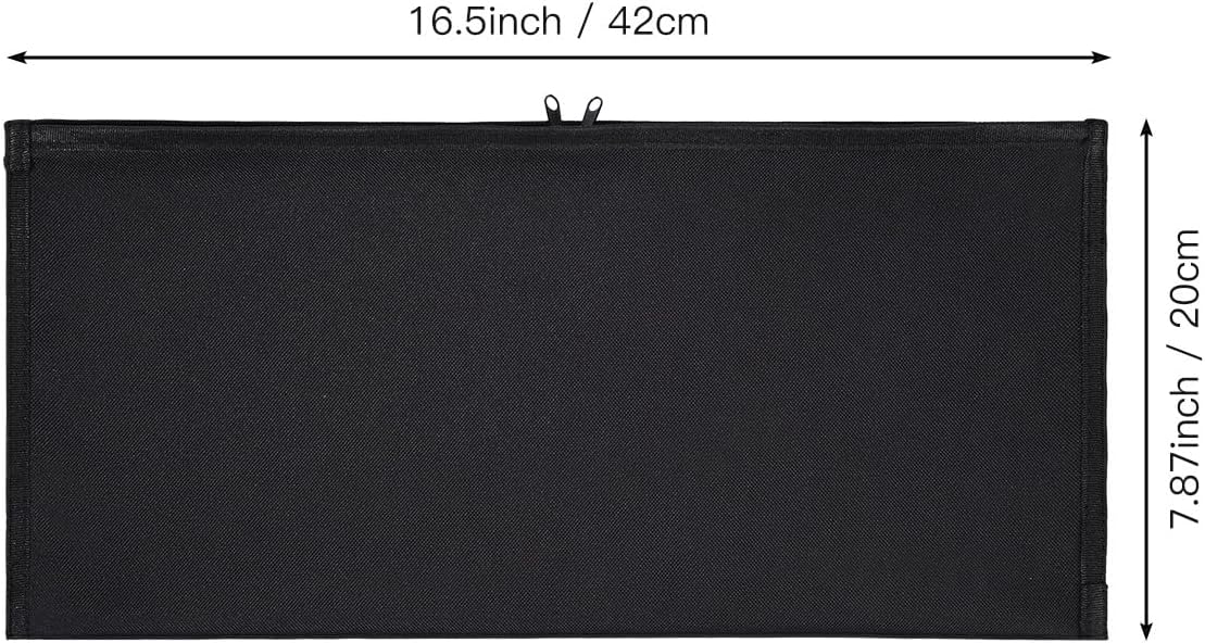 Keyboard Anti Dust Bag Sleeve Pouch for 60%-80% Keys Keyboard, Logitech/Redragon/Havit/Keychron/RK ROYAL KLUDGE/MageGee/Apple Magic Universal Wireless/Wire Computer/Gaming Keyboard Case Cover-Black