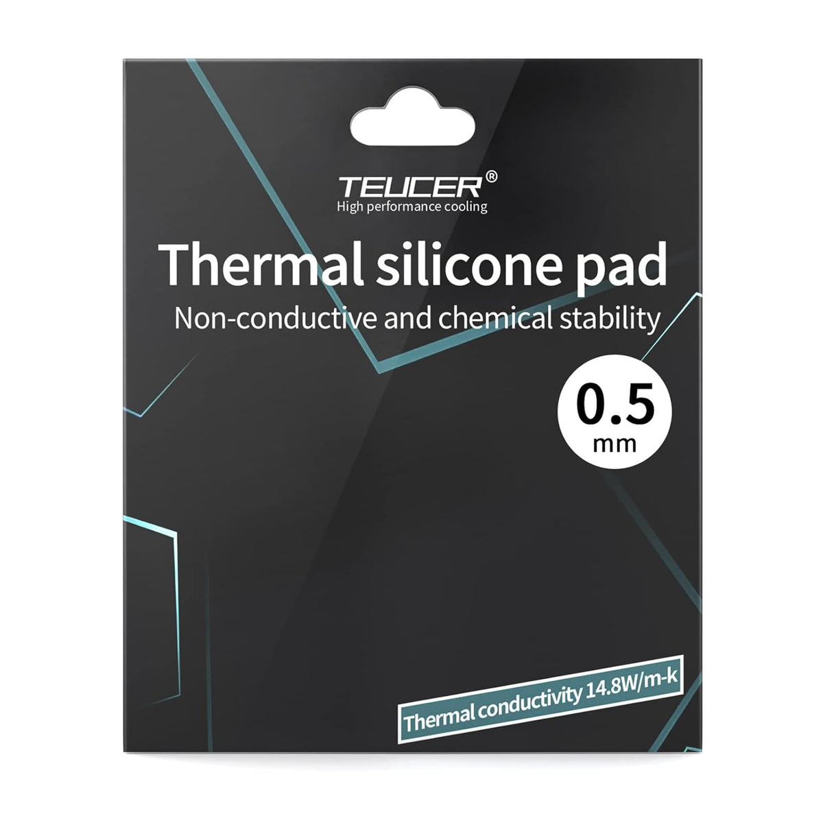 Thermal Pad 14.8 W/mK, 120x120x0.5mm, Non Conductive Heat Resistance High Temperature Resistance, Silicone Thermal Pads for Laptop Heatsink GPU CPU LED Cooler (0.5mm)