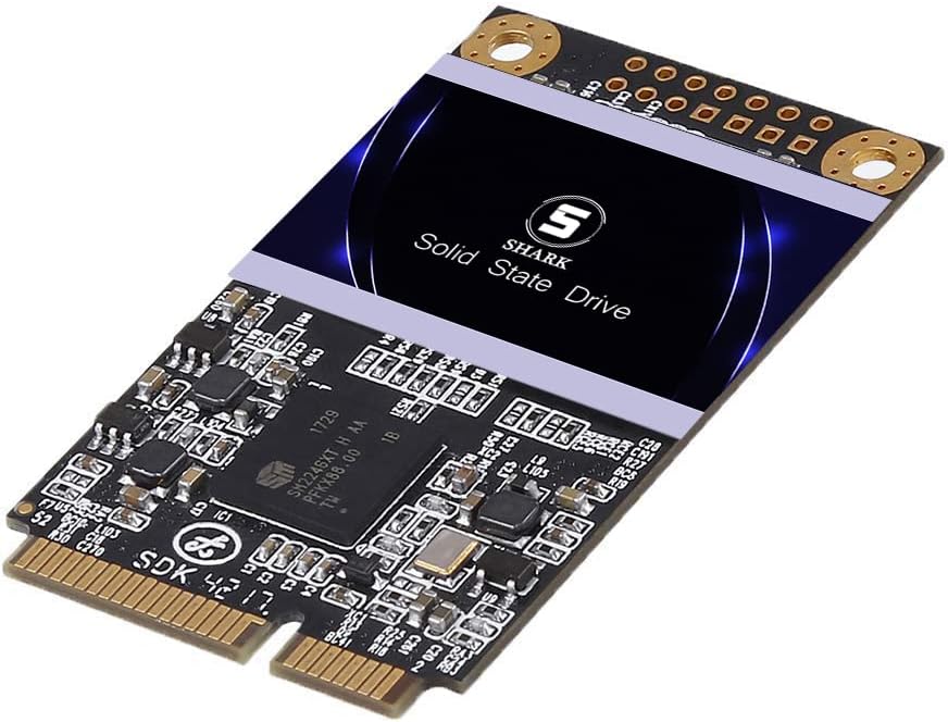 SSD MSATA 64GB Shark Speed Internal Solid State Drive High Performance Hard Drive for Desktop Laptop SATA III 6Gb/s Includes SSD (64GB, MSATA)