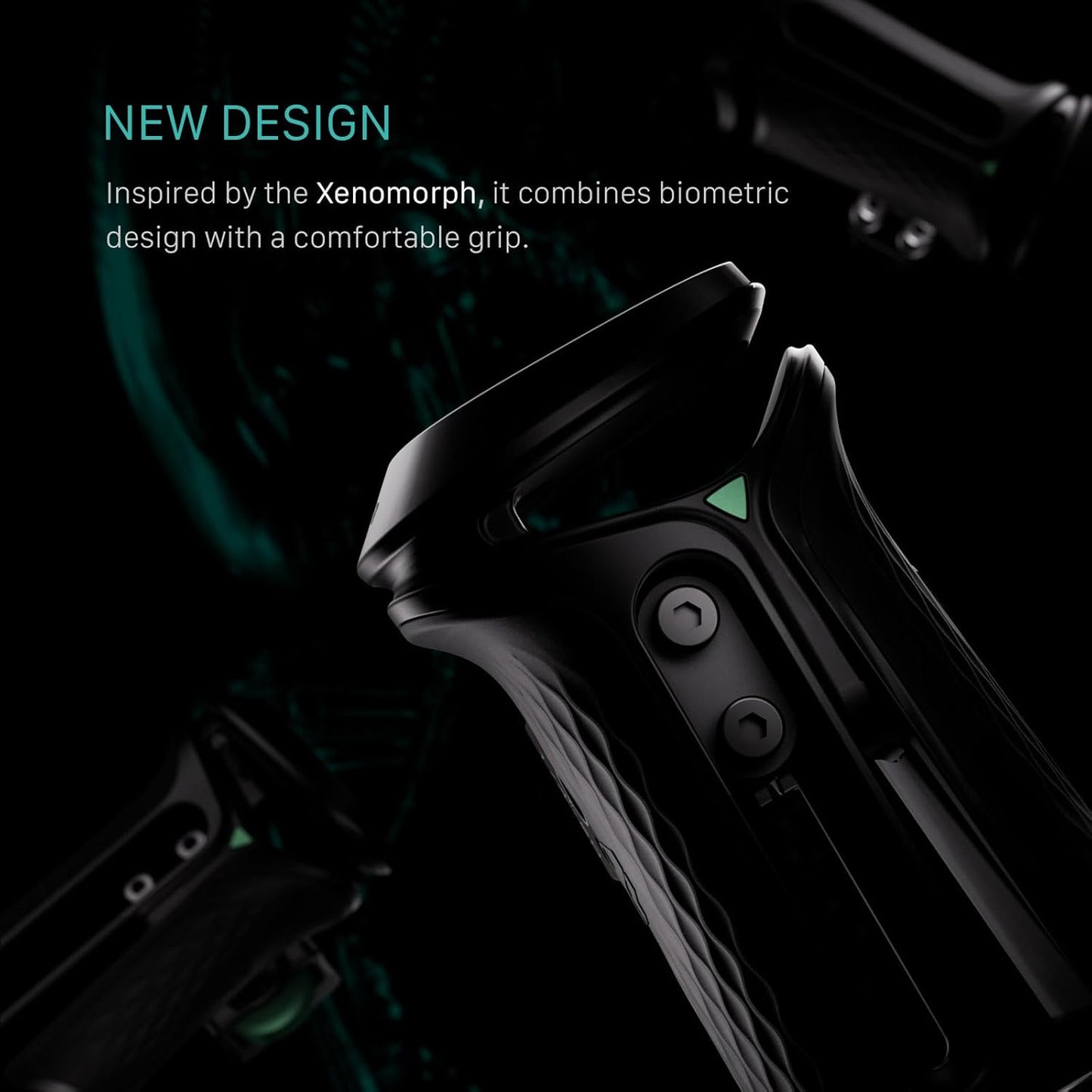 Tilta Xeno Side Handle for Filmmakers & Cameras - Titanium Gray | Secure Connection & Helps Prevent Rotation | Adjustable Height | Textured Silicone Grip | Convenient Assembly (Dual 1/4″-20)