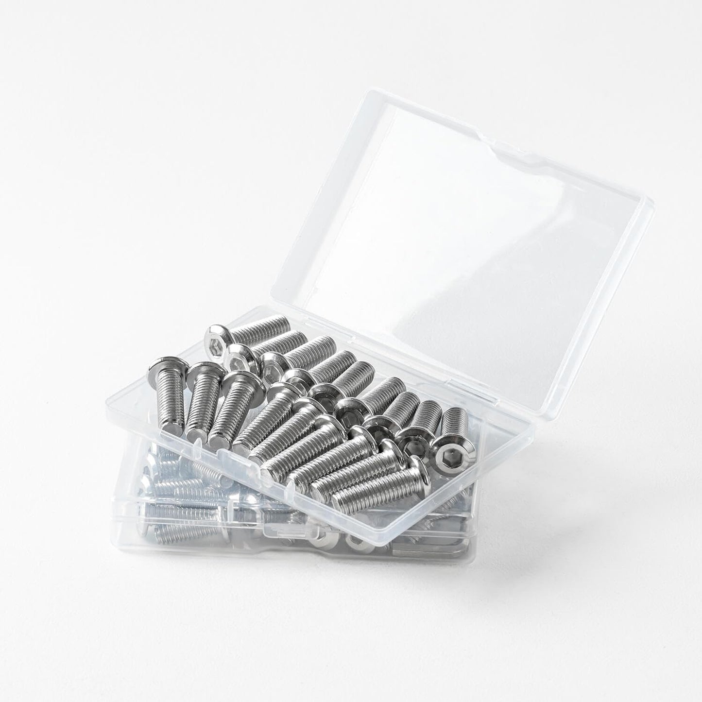 5/16-18 x 3/8" (30 Pack) Flat Head Hex Socket Cap Screws Bolts, 304 Stainless Steel 18-8, Hex Drive, Bright Finish, Fully Machine Thread