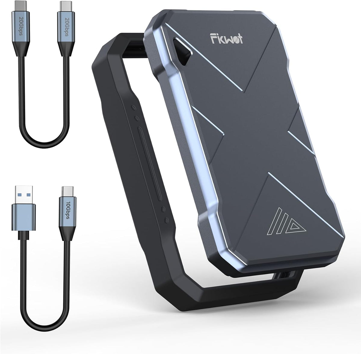 1TB Portable SSD, Up to 2050MB/s, USB 3.2 Gen2 USB-C, IP68 Water & Dust Resistant, Shockproof, External Solid State Drive for Smart TV, Cameras, iPhone 16/15, Windows, Mac and Other Devices (FP90)