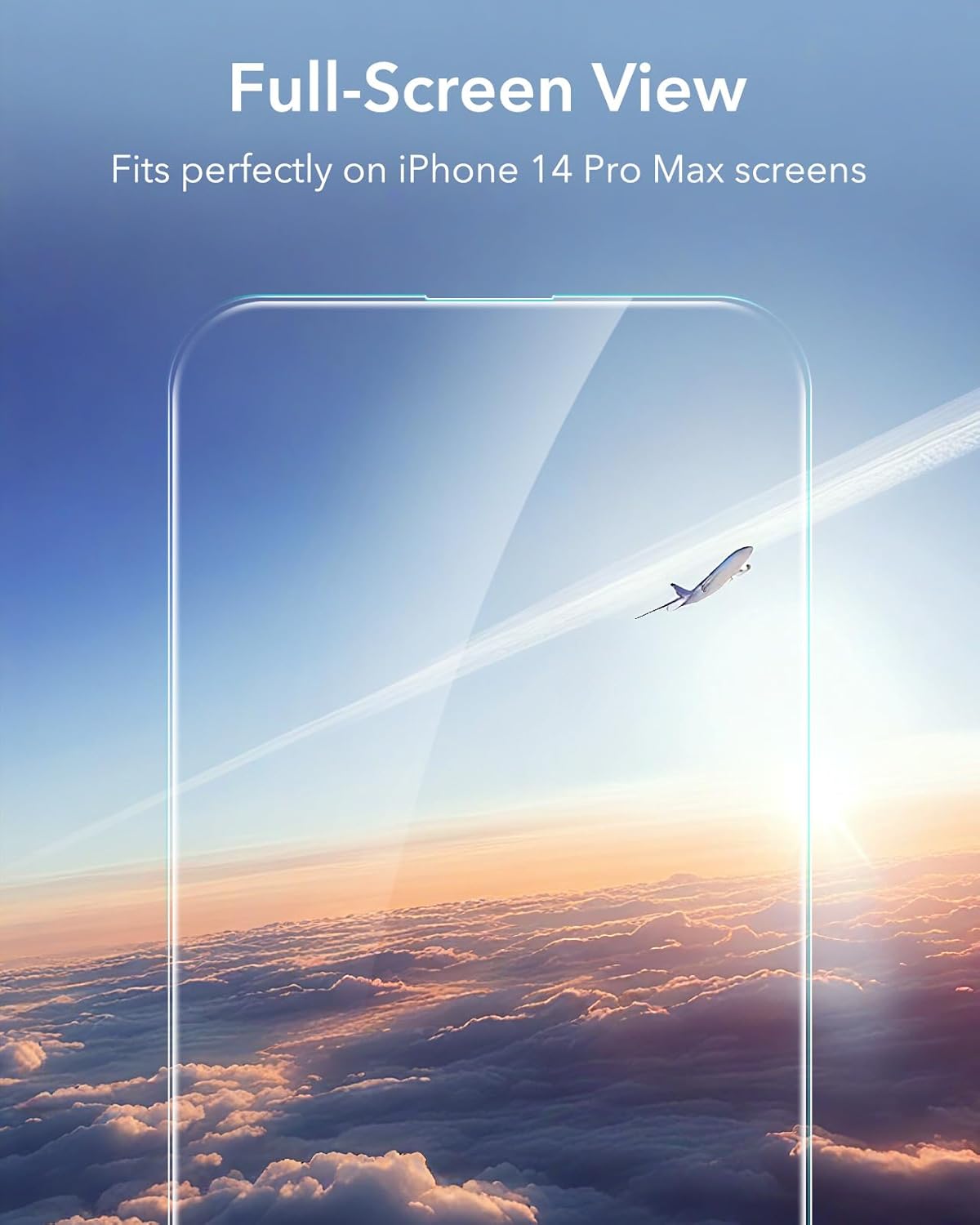 ESR 3 Pack for iPhone 14 Pro Max Screen Protector, [9H Hardness] [Military Grade Shatterproof] Tempered Glass Film with Flawless Fit Tray