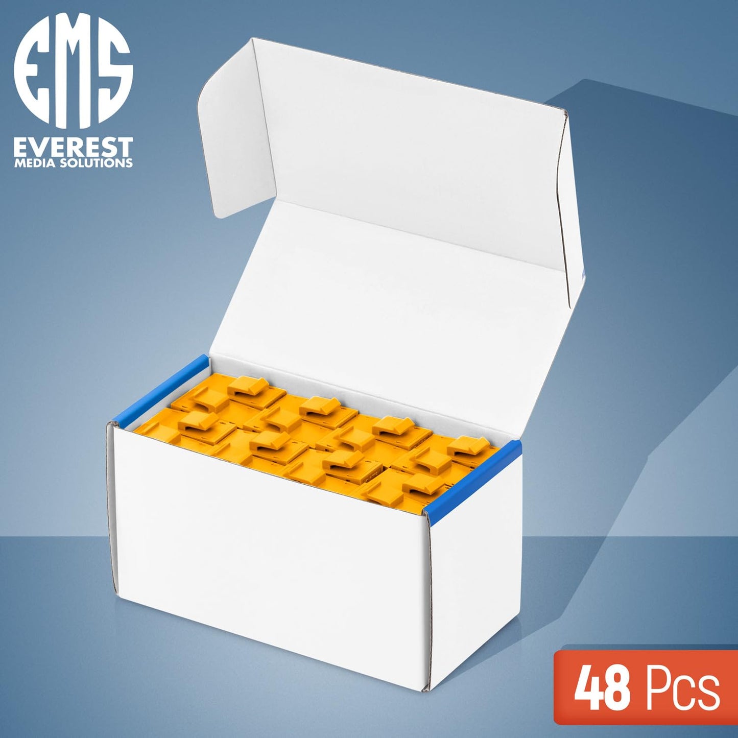 Everest RJ45 CAT6 Keystone Coupler in Yellow (48-Pack) - RJ45 Coupler - Cat6 Keystone Jacks