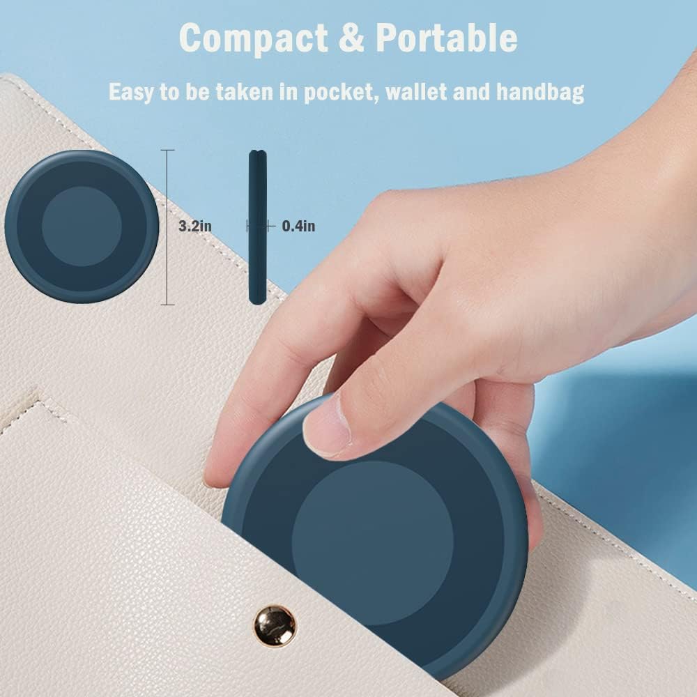 USB C Adapter OTG Kit, Multi Charging Cable Case Convertor USB C to iOS Device Type C Micro Adapter Data Transfer Contains Card Slot for Traveling, Use as Phone Holder(Midnight Blue)