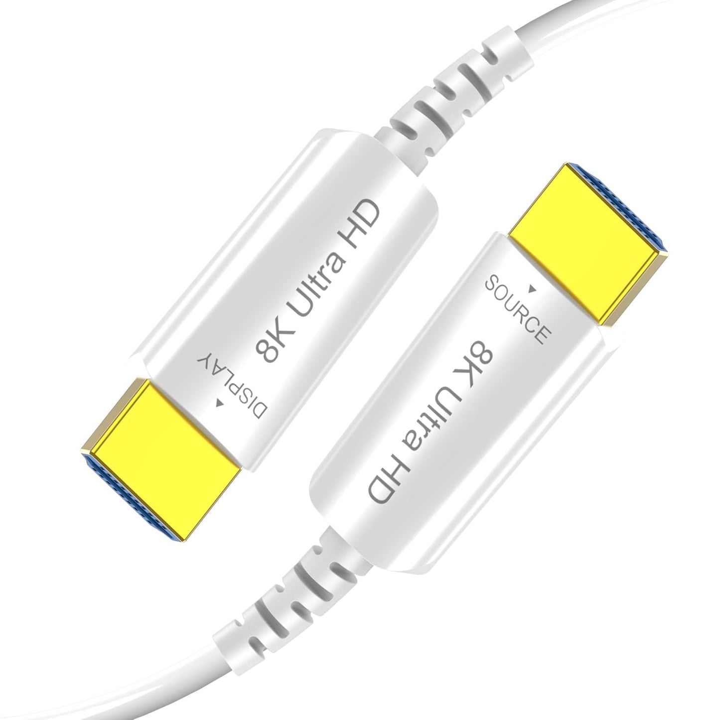 8K Fiber Optic HDMI Cable 30 FT, 8K@60Hz 4K@240Hz, Thin Extra Long HDMI Cable 48Gbps Ultra High Speed, Dynamic HDR, eARC, HDCP 2.2&2.3, 3D, Compatible for PS4/5/Xbox/TV/Laptop/Monitor