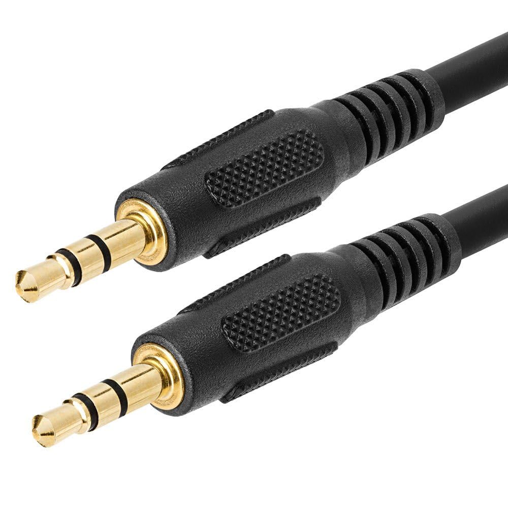 Cmple - 3.5mm Aux Male to Male Stereo Audio Cable Auxiliary Headphones Cord MP3 PC - 3 Feet
