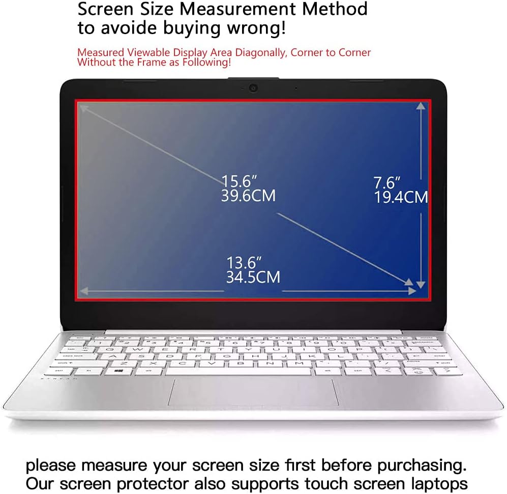 FILMEXT 2 Pack 15.6" Laptop Screen Protector Eye Protection Anti Glare Anti Blue Light Screen Protector Compatible with 15.6” HP/DELL/Asus/Acer/Sony/Samsung/Lenovo/Toshiba/Razer 16:9 Display Laptop