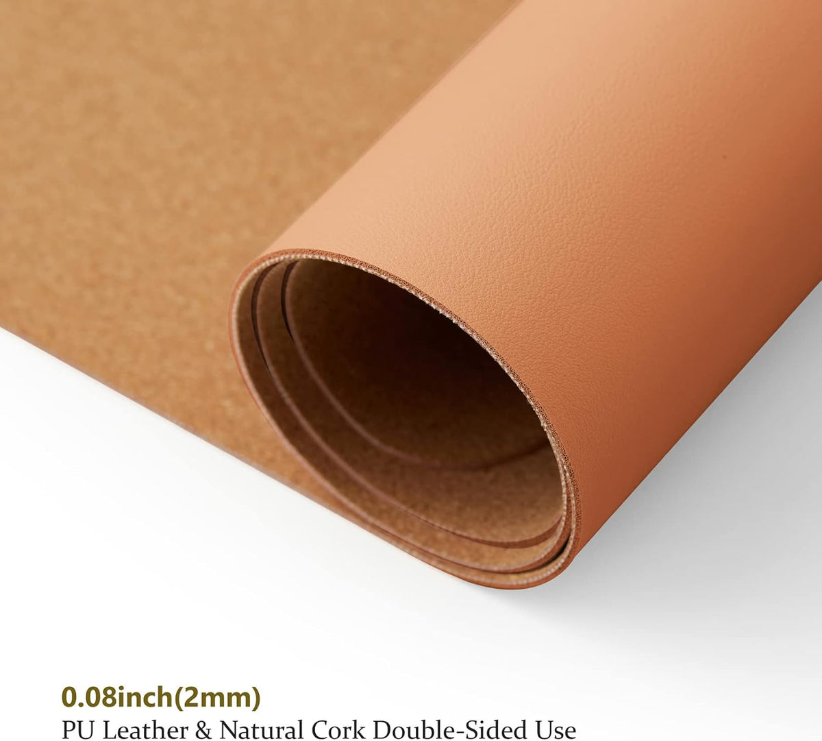 Large Cork Desk Mat - 47.2"x 17" Desk Pad for Office and Home - Ideal for Large Mouse Pad and Desk Mats on Top of Desks(Brown)