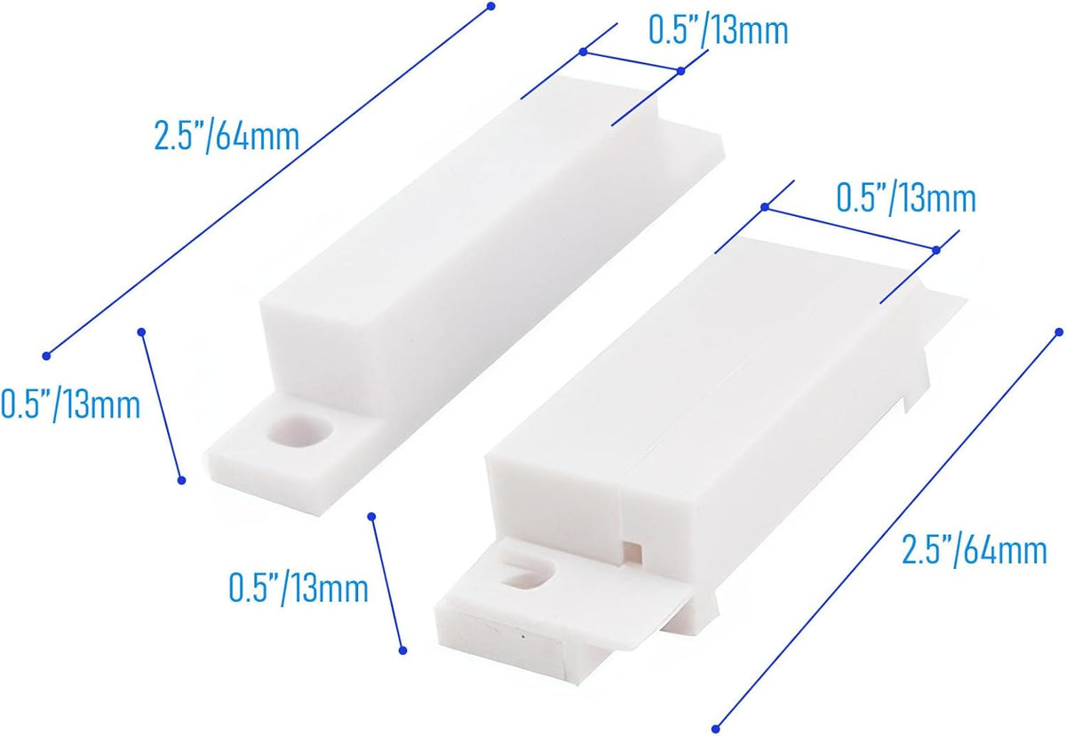 Magnetic Reed Switch Wired Surface Mount Normally Open/Closed NC/NO Contact Sensor Alarm Magnetic Door Switch with 3 Wires, PVC, MC-31