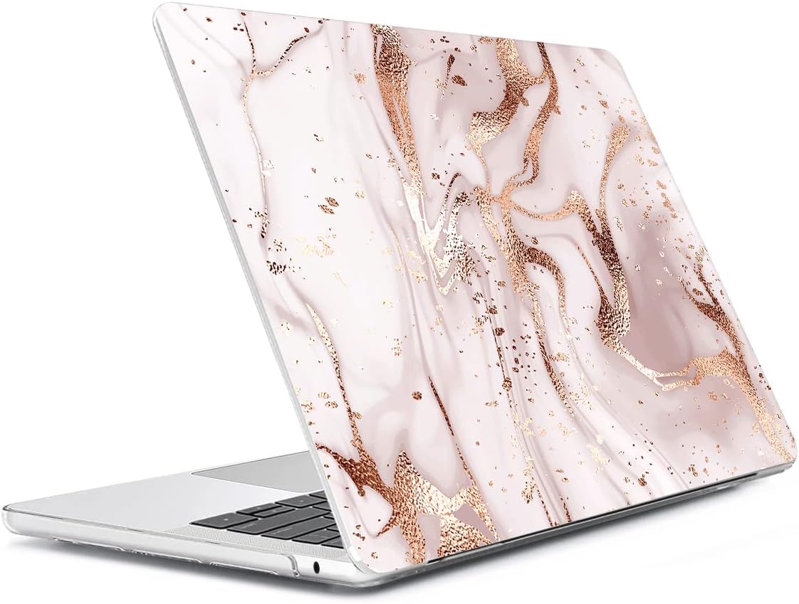 Compatible with MacBook Air 13 inch Case 2025 2024-2022 M4 A3240 M3 A3113 M2 A2681, Plastic Hard Shell&Keyboard Cover&Screen Film&Webcam Cover for MacBook Air 13.6 inch Case, Abstract Marble