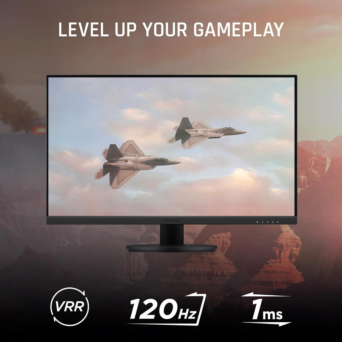ViewSonic VX2716A 27 Inch 1080p 1ms 120Hz IPS Gaming Monitor with Eye Care, USB C, HDMI 1.4, and DisplayPort Inputs