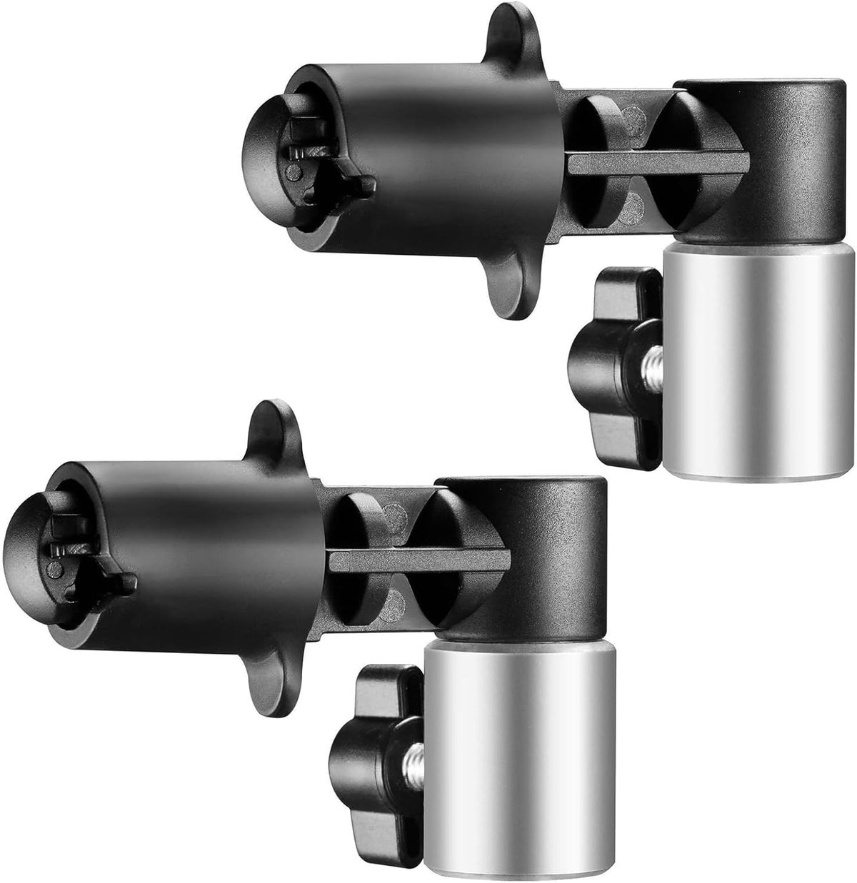 2 Pack Reflector Holder Clips,Backdrop Clamp,Photography Studio Reflector Disc Holder Clip Positioning Clamp Mount Adapter for Light Stand with 5/8" Stud