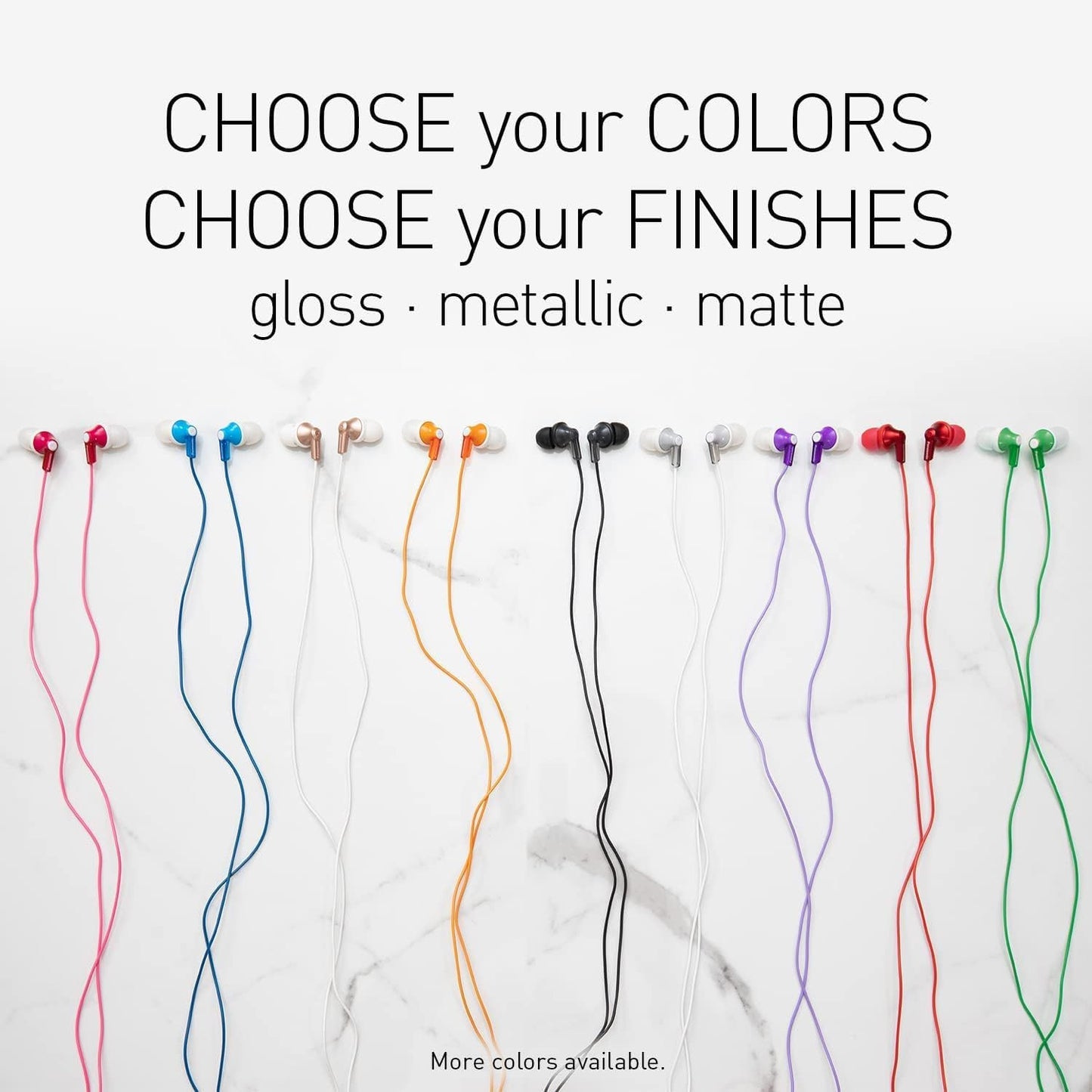 Panasonic ErgoFit In-Ear Earbud Headphones RP-HJE120-D (Orange) Dynamic Crystal Clear Sound, Ergonomic Comfort-Fit