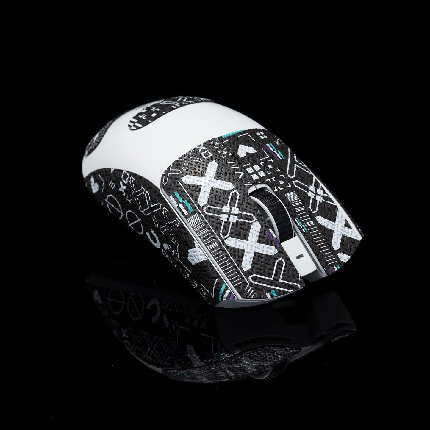 Grip Tape for Razer Viper V3 Pro - Anti-Slip,Enhanced Control, Sweat Resistance,Improves FPS Gaming Grip & Mouse Protection [Pre-Cut] EVA White Purple