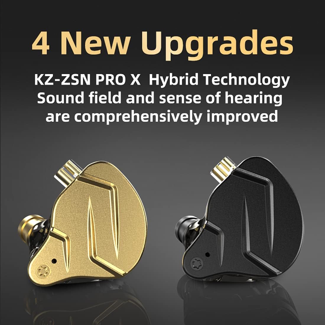 KZ ZSN Pro X in Ear Monitor Earphone 1BA 1DD Wired Earphone HiFi Sport Gaming Earbuds Headphones Compatibility for Phone Computer Tablet
