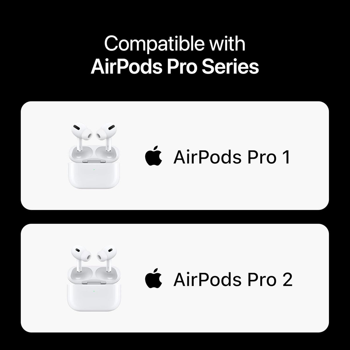 Premium Multi-Flange Eartips for AirPods Pro 1&2 (S/M/L) – Always Fits, Never Slips