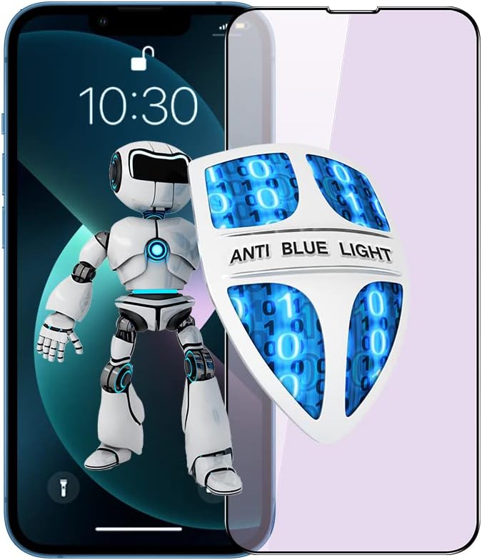 PERFECTSIGHT Anti Blue Light Screen Protector Designed for iPhone 13 Mini 2021 5.4 inch, HD Clear Blue Light Blocking Tempered Glass - Eye Protection, Anti Eye Fatigue, Easy Installation
