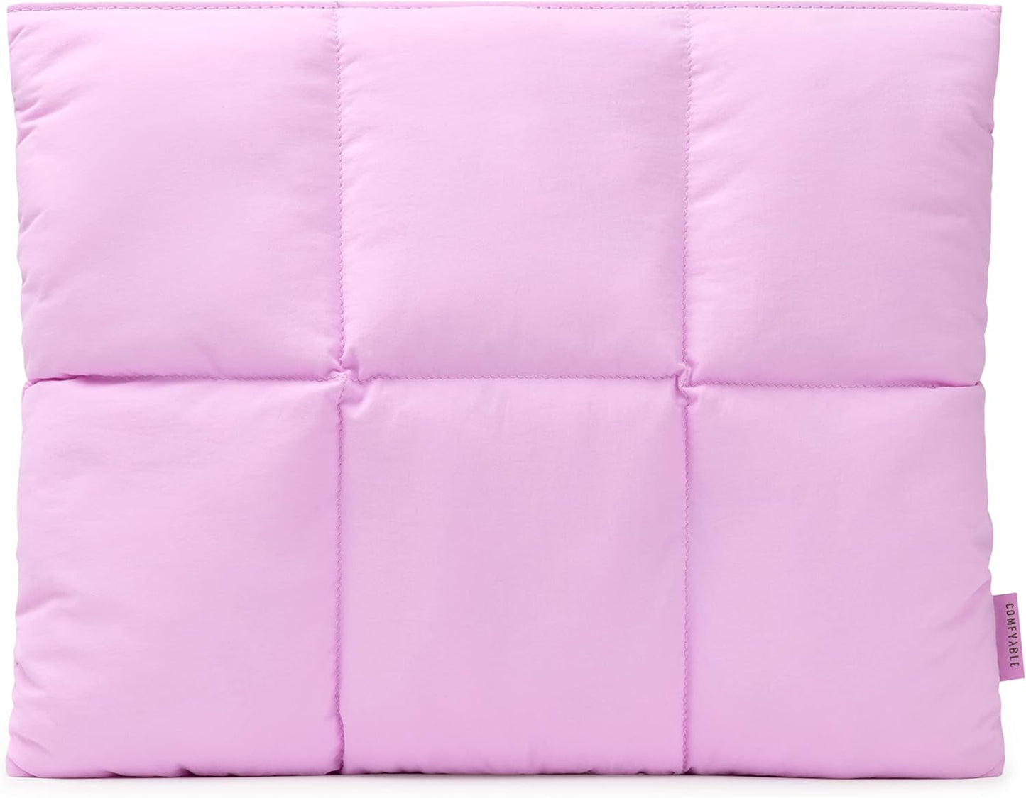 Comfyable Puffy Laptop Sleeve 15 Inch 16 Inch, Quilted Puffer Laptop Carrying Case for Women, Pillow Pouch Compatible for MacBook Air 15 in M4 2025 & MacBook Pro 16 in M4 2024, Lavender