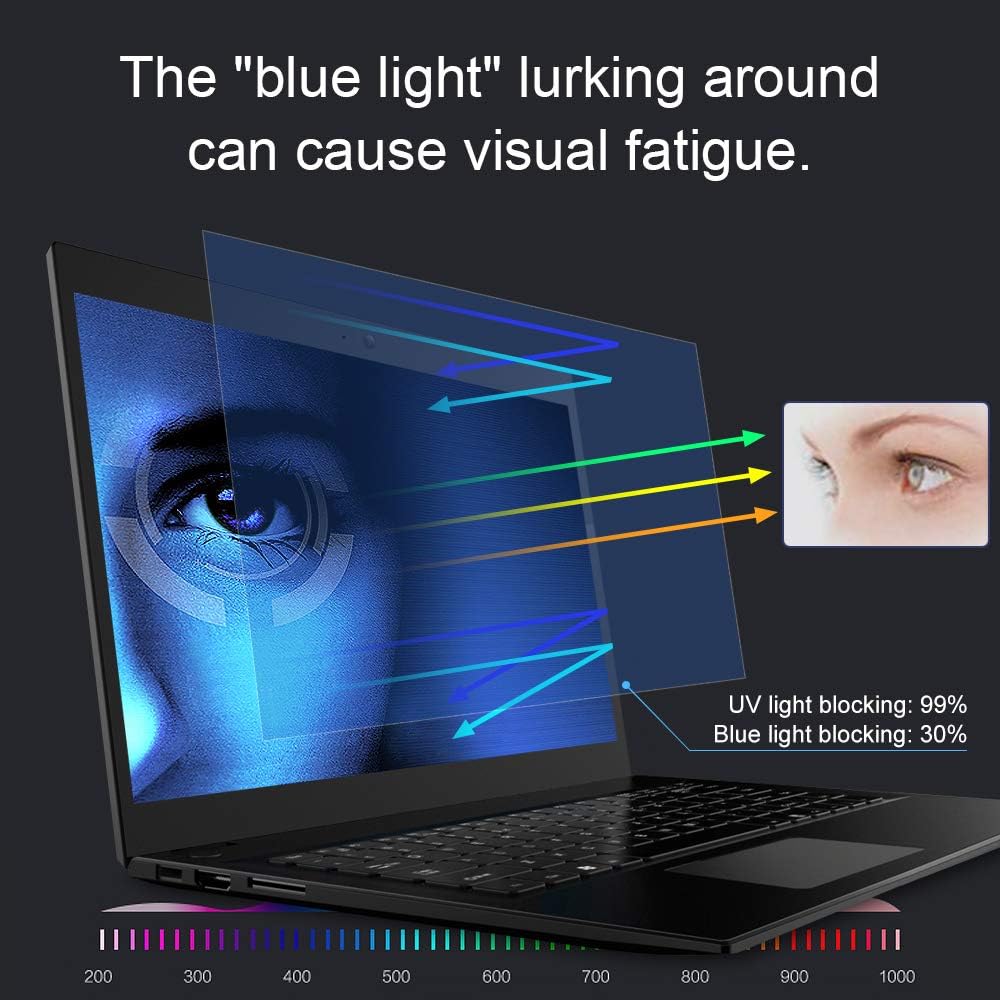 FILMEXT 2 Pack 13.3 inch Laptop Screen Protectors Eye Protection Anti Glare Anti Blue Light Screen Protector Compatible with major brands (Asus, Acer, HP, Dell, Toshiba, Lenovo 13.3"(16:9) Laptop
