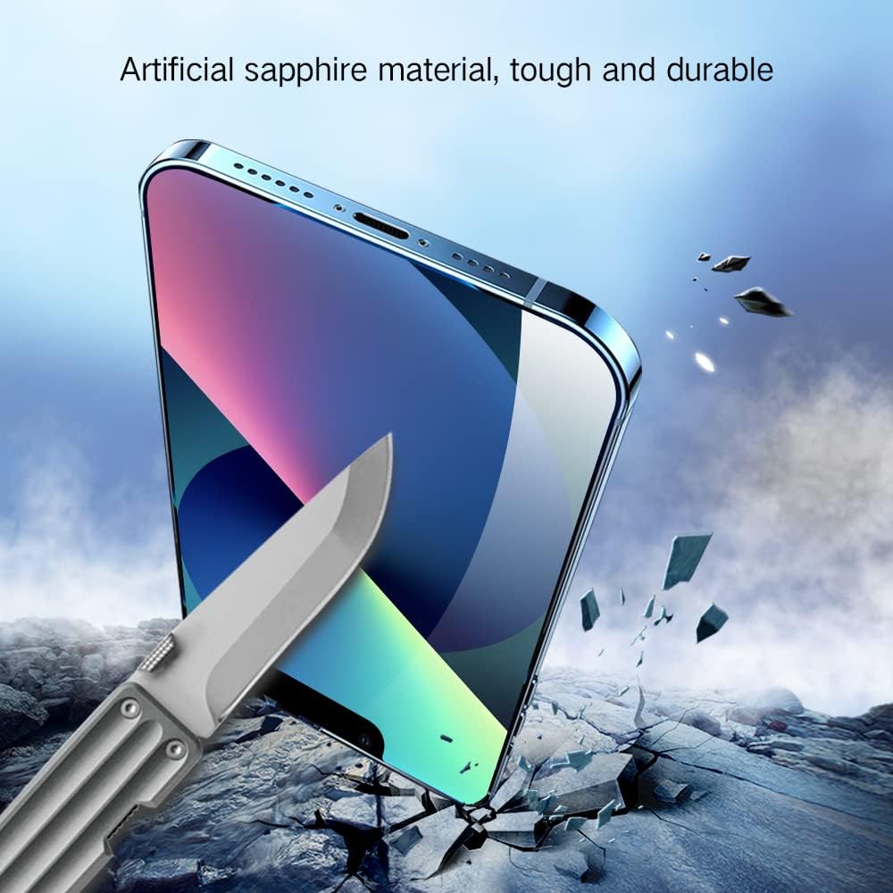 PERFECTSIGHT 2 Pack Anti Blue Light Screen Protector Compatible with iPhone 13 Mini, [Eye Protection Relieve Eye Strain] HD Clear Blue Light Blocking Tempered Glass