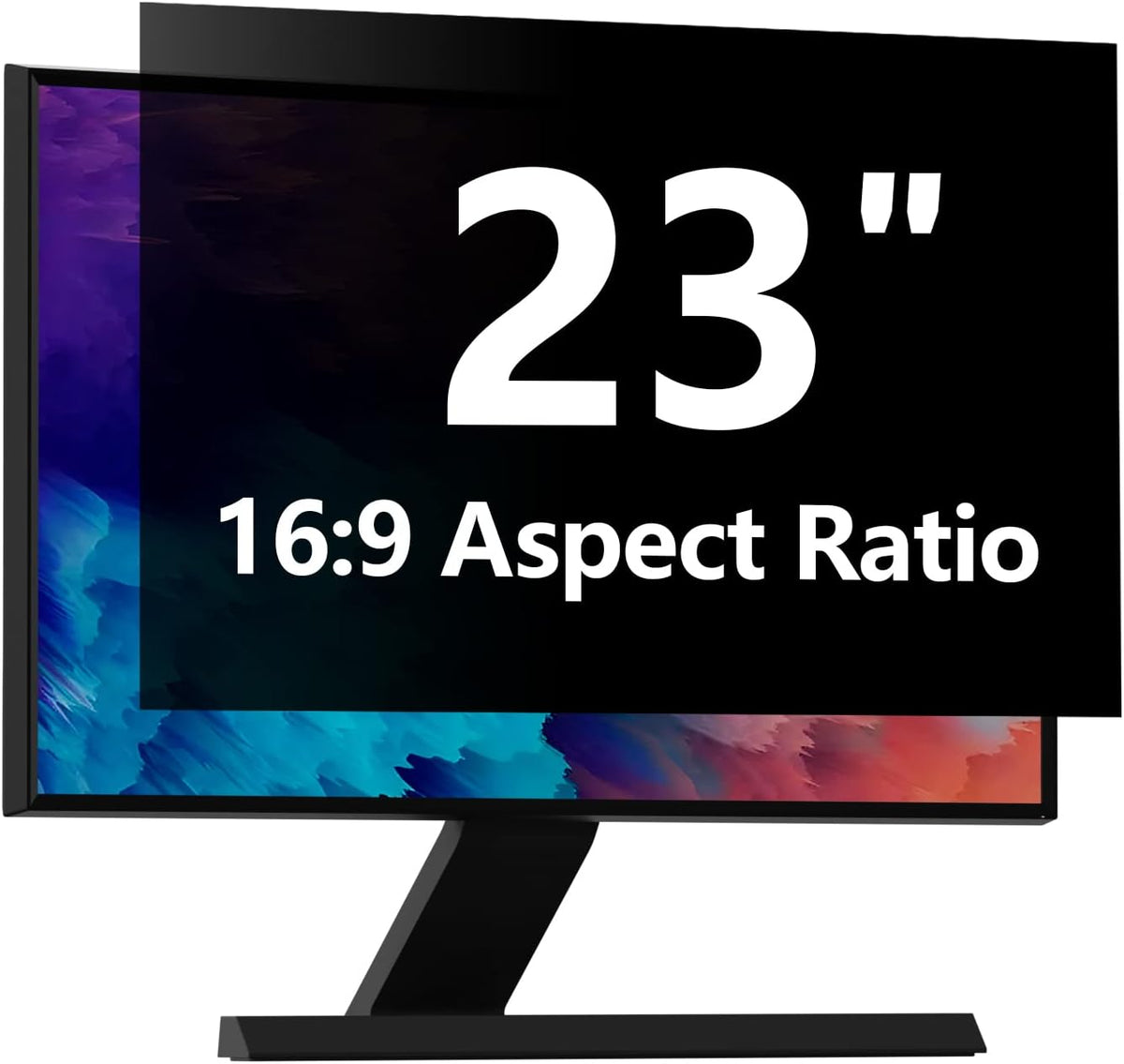 Computer Privacy Screen Protector 23 Inch with Hp Dell Acer Asus Samsung LG and More, Removable Security Shield Filter for 16:9 Aspect Ratio Monitor Like ViewSonic Sceptre AOC Koorui BenQ (23" Diagonal 16:9 1 Pack)